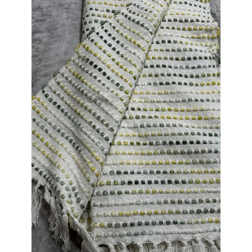 Max Studio Home Decorative‎ Throw Multicolor Textured Dotted 50